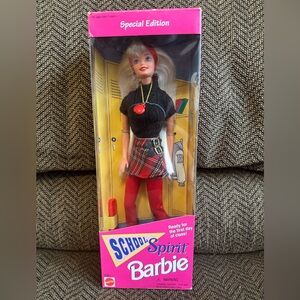 Vintage 1995 Special Edition Plaid School Spirit Barbie NIB
